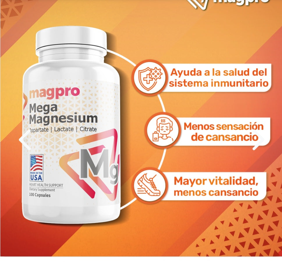 Mega Magnesio 500mg x 100 caps